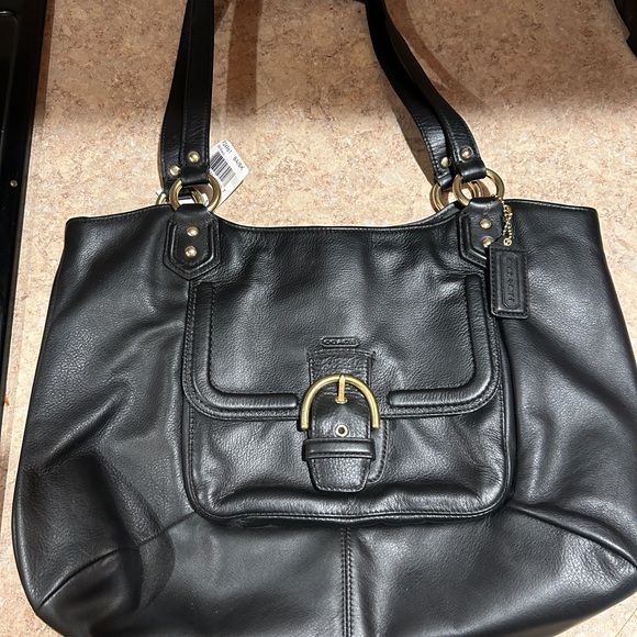 BNWT COACH Campbell Belle Bordeaux Leather Carryall Shoulder Bag Purse F24961. - Picture 5 of 12